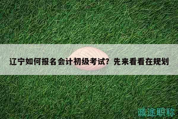 遼寧如何報(bào)名會(huì)計(jì)初級(jí)考試？先來(lái)看看在規(guī)劃
