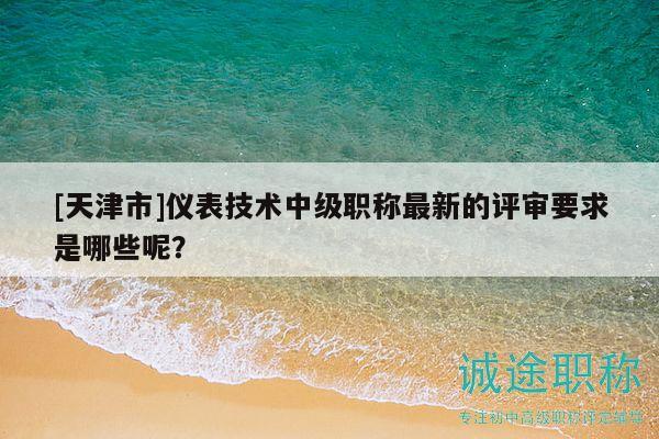 [天津市]儀表技術(shù)中級(jí)職稱(chēng)最新的評(píng)審要求是哪些呢？