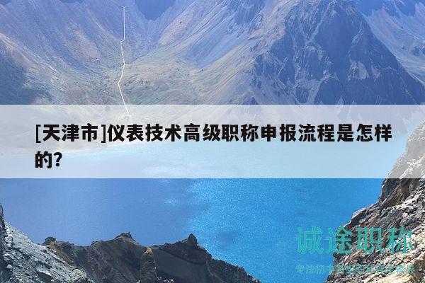 [天津市]儀表技術(shù)高級(jí)職稱(chēng)申報(bào)流程是怎樣的？