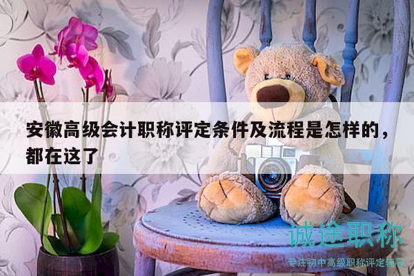 安徽高級會計(jì)職稱評定條件及流程是怎樣的，都在這了